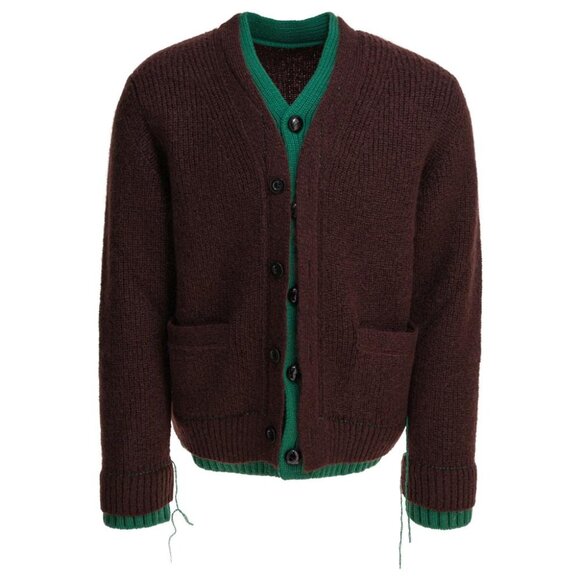 Sacai Wool Blend Cardigan Tag Size 3 Men - Picture 1 of 4